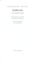 Siddhartha An Indian Tale