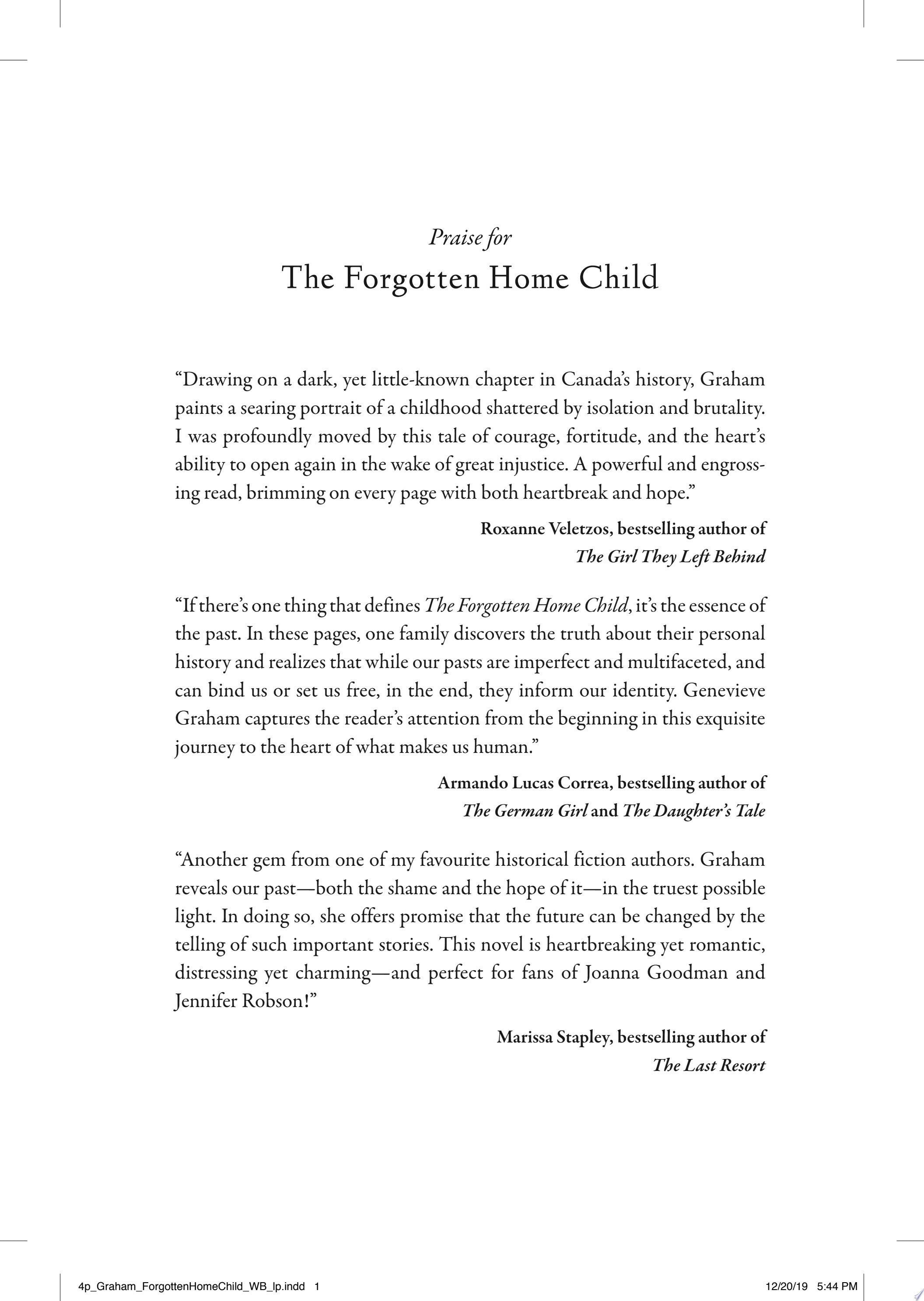 The Forgotten Home Child