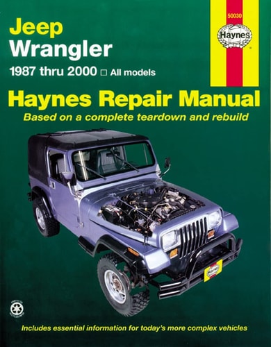 Jeep Wrangler 1987 thru 2011 - All gasoline models