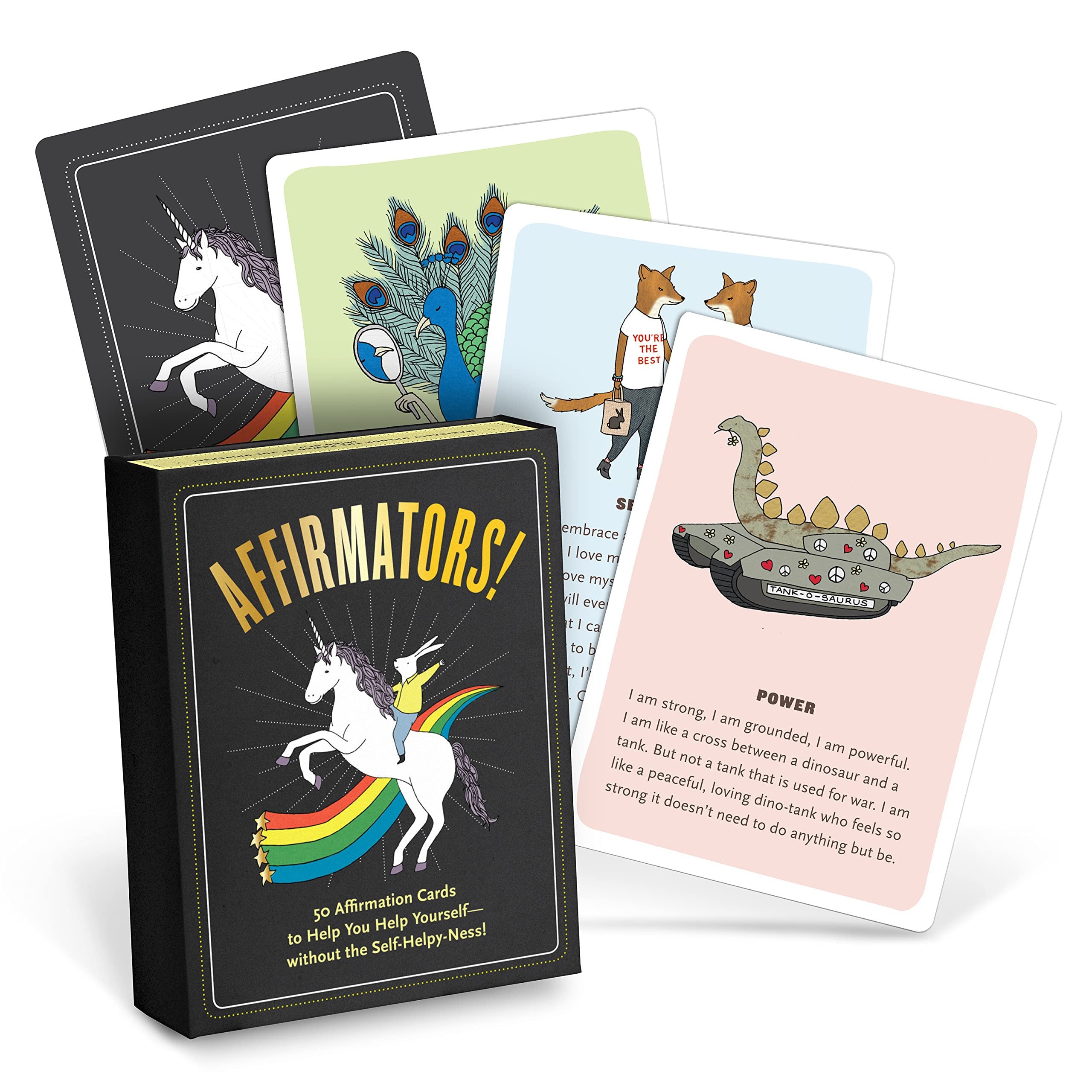 Affirmators! 50 Affirmation Cards to Help You Help Yourself Without the Self-helpy-ness!